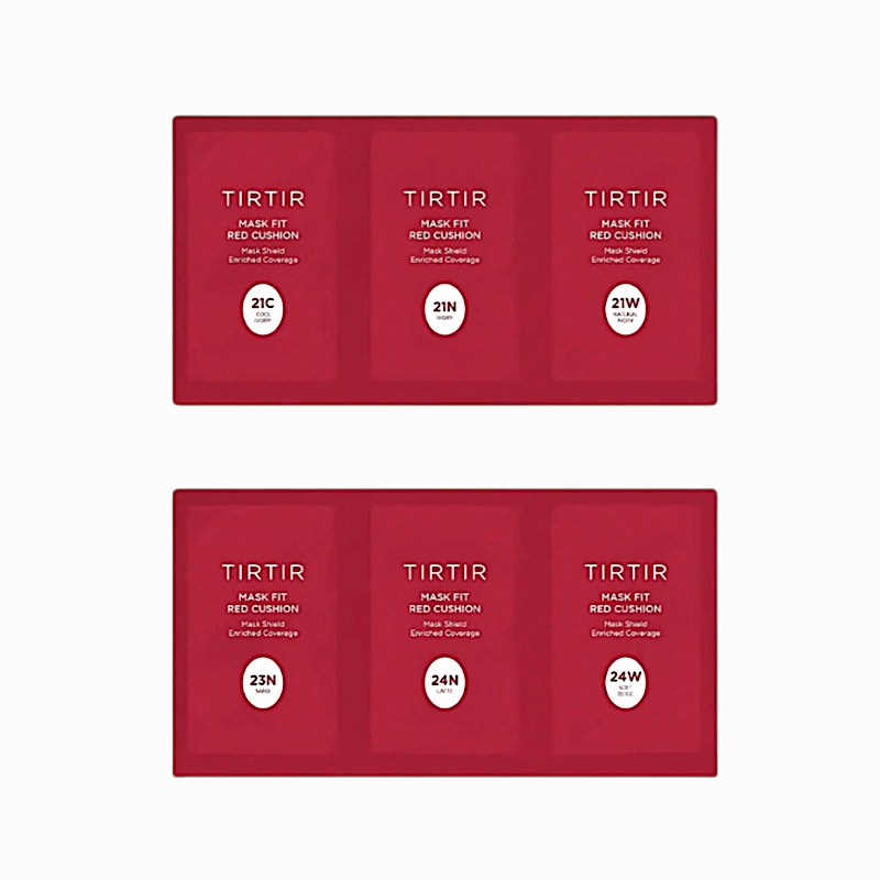 TIRTIR - Mask Fit Red Cushion Foundation 6 Shade Trial Kit Light Medium