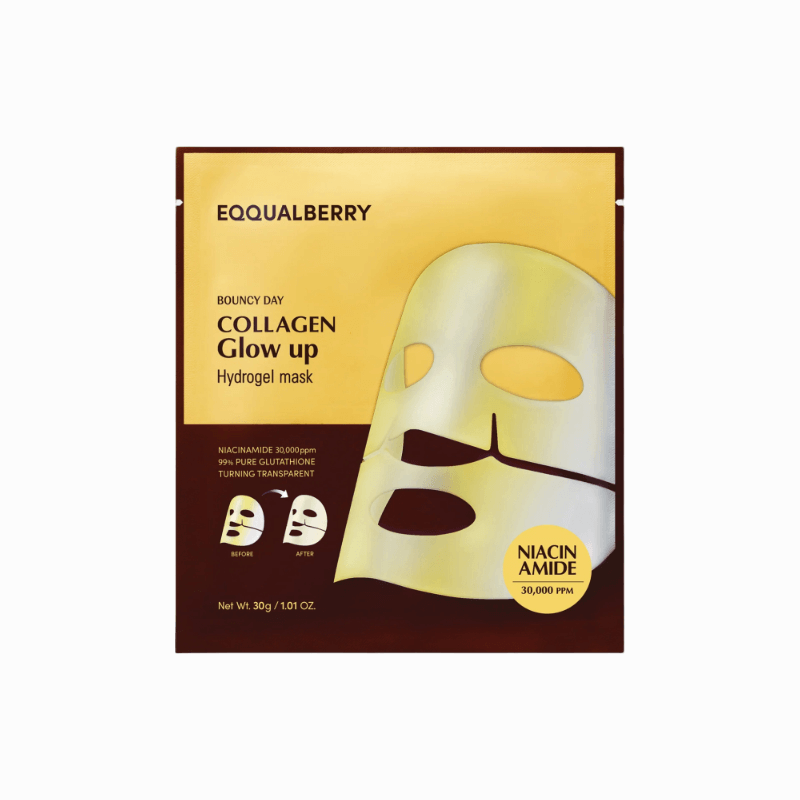 Eqqualberry Collagen Glow Up Hydrogel Mask (4 St.)
