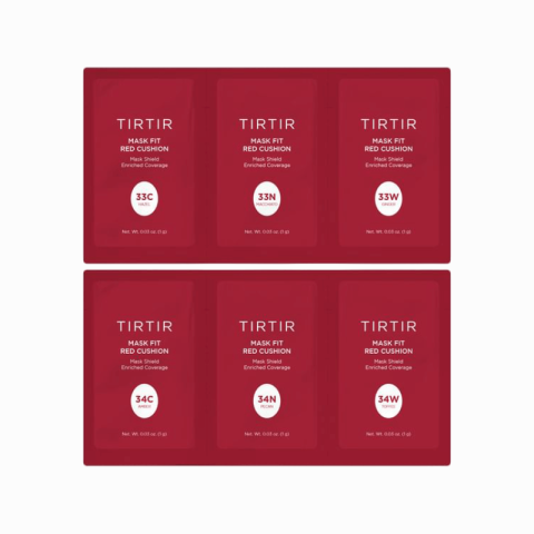 TIRTIR - Mask Fit Red Cushion Foundation 6 Shade Trial Kit Medium Deep
