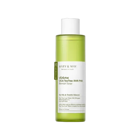 Mary and May Vegan Cica Tea Tree AHA PHA Blemish Toner